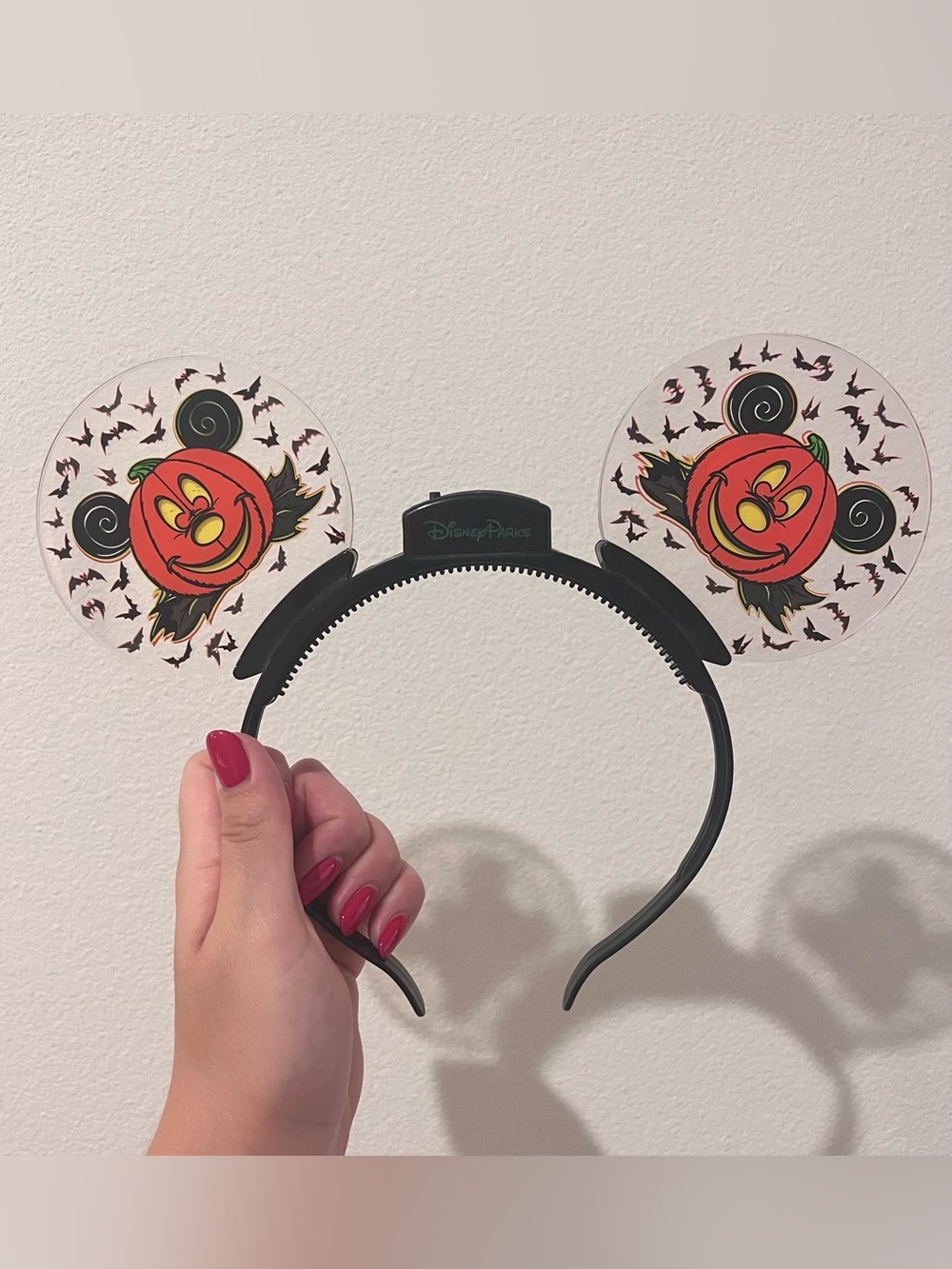 Disney Halloween Pumpkin Light Up Ear Headband